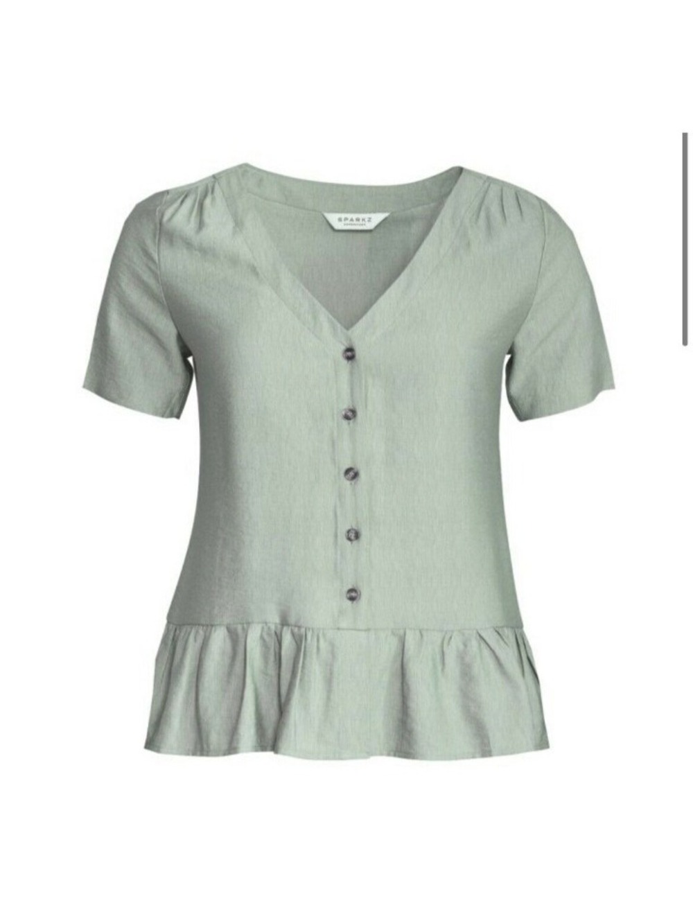 Sparkz Copenhagen Taila Top in Green Water, Size Small